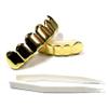 Official Big Jeff Audio Gold Plated Hater Hip Hop Top & Bottom 6 Teeth Grillz view 2