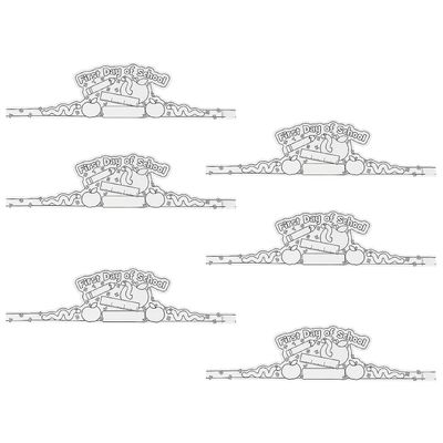 Fun Express Color Your Own First Day of School Crowns Bulk 48 Pc