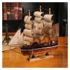 HYTTER 30cm Desktop Carving Wooden Handmade Boat Miniature Sailboat Model Desk Ornament Home Decoration Gift for Men and Women view 2
