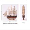 HYTTER 30cm Desktop Carving Wooden Handmade Boat Miniature Sailboat Model Desk Ornament Home Decoration Gift for Men and Women view 3