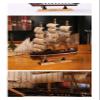 HYTTER 30cm Desktop Carving Wooden Handmade Boat Miniature Sailboat Model Desk Ornament Home Decoration Gift for Men and Women view 4