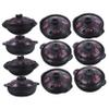 10pcs Simulation Mini Casserole Dollhouse Frying Pans Mini Cocotte with Lid Dollhouse Pots Pans Pots and s Cookware Models Pretend PVC Miniature view 1