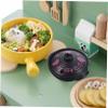 10pcs Simulation Mini Casserole Dollhouse Frying Pans Mini Cocotte with Lid Dollhouse Pots Pans Pots and s Cookware Models Pretend PVC Miniature view 4