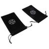CALLARON Tarot Card Organizer 2pcs Cloth Drawstring Bags No for Tarot Game Lovers view 1