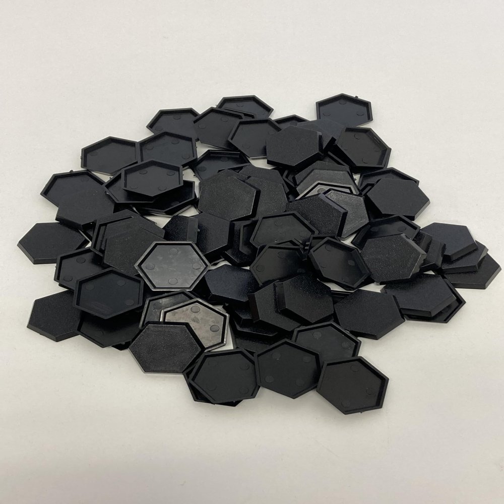30mm Hexagon Base Lot of 100 Used for Wargaming Warzone Miniatures