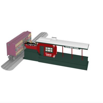 Lionel Sled-Ex Plug Expand Play Christmas Freight Station
