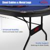 Rioloiuy 10 Player Poker Table Foldable,Texas Holdem Table, Portable Casino for Game Room Folding Poker Table Padded Rails and Cup Holders Table top (84 in) view 2