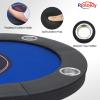 Rioloiuy 8 Player Poker Table Foldable, Texas Holdem Casino Table with Padded Rails & Cup Holders, Portable Folding Game Table for Home or Game Room, 71 Inch view 3