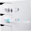 Abaodam Multipurpose Child Safety Locks 3 Pack Cabinet Safety Latches Anti-pinch Cabinet Locks for Boys and Girls view 3