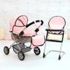 Bayer: Cozy 3 Piece Set - Pink, Grey, Stars - Folding Pram, Highchair, Shoulder Bag, Accessory Set for Dolls Up to 18", Kids Toy, Ages 3+ view 4