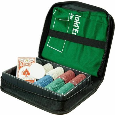 Texas Holdem Poker Set with Cards and Chips Casino Style (Poker King Set)