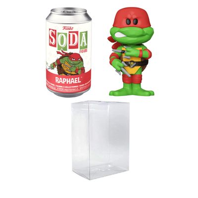 Funko Vinyl Soda: Teenage Mutant Ninja Turtles - Raphael Common Bundled with a Byron's Attic Soda Protector
