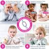 Bibado - Dippit Baby Spoon and Dipper, Mist (2-Pack) - Soft, Chewable Dipper & Deep Spoon - Two-Hand, Sensory Grip - Toddler Utensils - Baby Led Weaning Supplies - Baby Essentials - 6 Months+ view 4