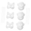 Abaodam Party Mask 6 Pcs Plain Mask for Women Men Boys and Girls Halloween Mask Masquerade Accessories view 1