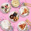 Birthday Galore Butterfly Bridal Shower - 32 Piece Disposable Party Supplies - Pink Floral Bridal Shower Decorations - Round Party Plates - Large 9" Paper Plates In Bulk view 4
