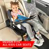 Helteko Car Seat Protector - 2 Pack Seat Mat for Under Child Booster Carseat, Seat Cover Protector from Waterproof & Stain Resistant Thickest Padding Material for Leather and Fabric Seats, Gray view 3