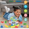 KIEZ 48 Pcs Tetra Tower Stacking Games, Balance Building Blocks, Fun Balance Stacking Toy for Kids, Board Games for Family Night & Team Parties view 2