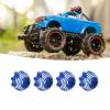 VBESTLIFE RC Wheel Hex Adapters, Aluminum Alloy 8x32 to 17mm Hex Adapters for 8x32 3.8in Wheels Electric Car Truck (Blue) view 3