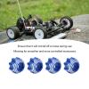 VBESTLIFE RC Wheel Hex Adapters, Aluminum Alloy 8x32 to 17mm Hex Adapters for 8x32 3.8in Wheels Electric Car Truck (Blue) view 4