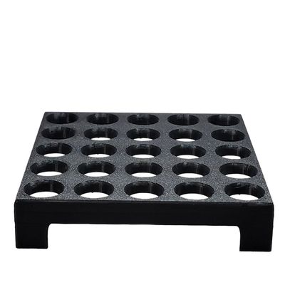 Pack of 2 storage display trays for marbles (Black) (Gray)