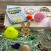 Easter Hippity Hop Kids' Arts & Crafts Kit | Bath Bomb, Easter Eggs, Painting/Wood Craft Projects, Cotton Candy Scented Slime, Bunny, Easter Gift, Birthday Gift, Children's Gift, Kids' Party Favor view 4