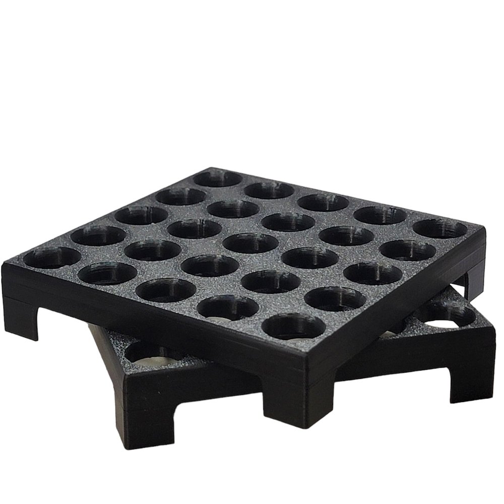 Pack of 2 Storage Display Trays for Marbles (Black)