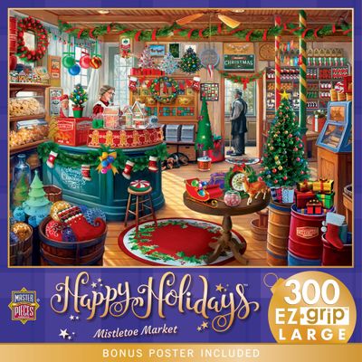 Mistletoe Market 300 pc - Premium Quality, Educational, and Fun Activity for Families - Great Gift Idea for Holidays and Birthdays Collectible Game
