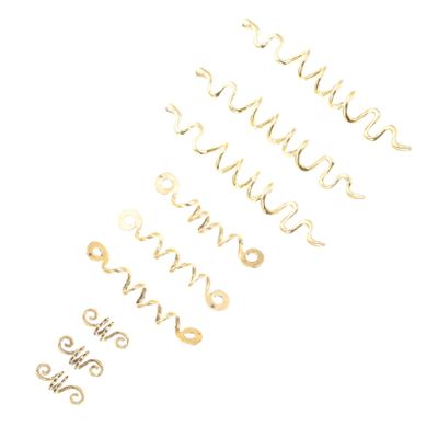 9pcs Dreadlocks Beads Spiral Coil Hair Cuffs for Girls