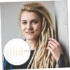 9pcs Dreadlocks Beads Spiral Coil Hair Cuffs for Girls view 4