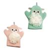 Angoily 2pcs Bath Gloves Cartoon Bathing Mitts for Boy Girl Soft and Durable Gentle Exfoliating Shower Accessories Pink Green view 1