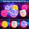 Vatos Easter Toys Eggs for Kids - 6 Pack Lighting & Spining & Singing Plastic Colorful Easter Toys Egss, Easter Basket Stuffers Party Favors Gifts for Kids 3+ Boys Girls view 2