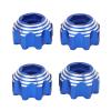 4Pcs 8x32 to 17mm RC Wheel Hex Hub Adapter,Aluminium Alloy Wheel Hex Adapters for 8x32 3.8in Wheels Electric Car Truck (Blue) view 1