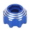 4Pcs 8x32 to 17mm RC Wheel Hex Hub Adapter,Aluminium Alloy Wheel Hex Adapters for 8x32 3.8in Wheels Electric Car Truck (Blue) view 2