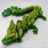 3D MENAGERIE 3D Printed 4-Leaf Clover Dragon - Articulated Plastic Toy Figurine view 4