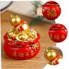 Amosfun 2pcs Resin Craft Desktop Money Bag Decor for Year Celebration Lucky Feng Shui Adornment for Compact Decorative Craft for Prosperity and Joy view 4