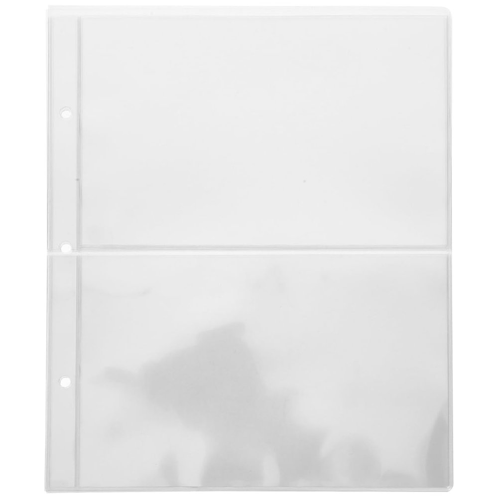 STOBOK Banknote Collection Album Page Inserts 10 Pages Money Bag Sleeves for Protective Pouches for Stamps Coins
