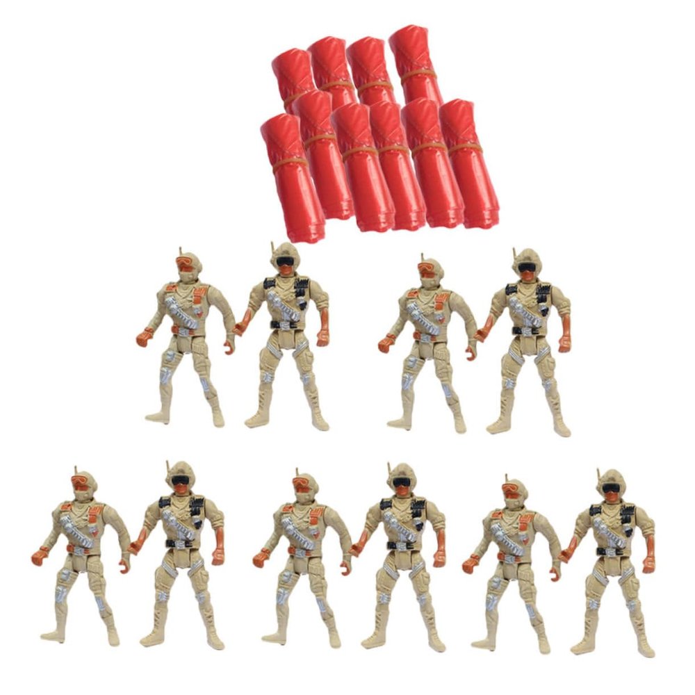 KOMBIUDA 10pcs Parachute Soldiers Toys Flying Soldier Playthings for Outdoor Fun Unisex Design for Boys and Girls for Birthdays Holidays and Party Favors