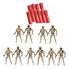 KOMBIUDA 10pcs Parachute Soldiers Toys Flying Soldier Playthings for Outdoor Fun Unisex Design for Boys and Girls for Birthdays Holidays and Party Favors view 1