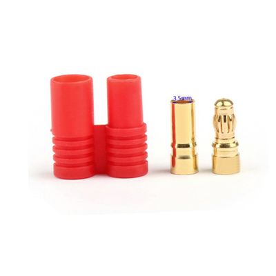 10 Sets 3.5mm Gold Plated Banana Plug Connectors for Motor Esc DIY