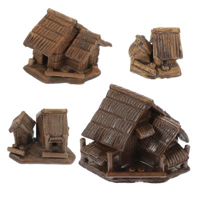 Vaguelly 4pcs Miniature Fairy House Decorations Tiny Landscape Ornaments for Home Office and Garden Versatile Bonsai Accessories for Terrariums and Micro Landscapes