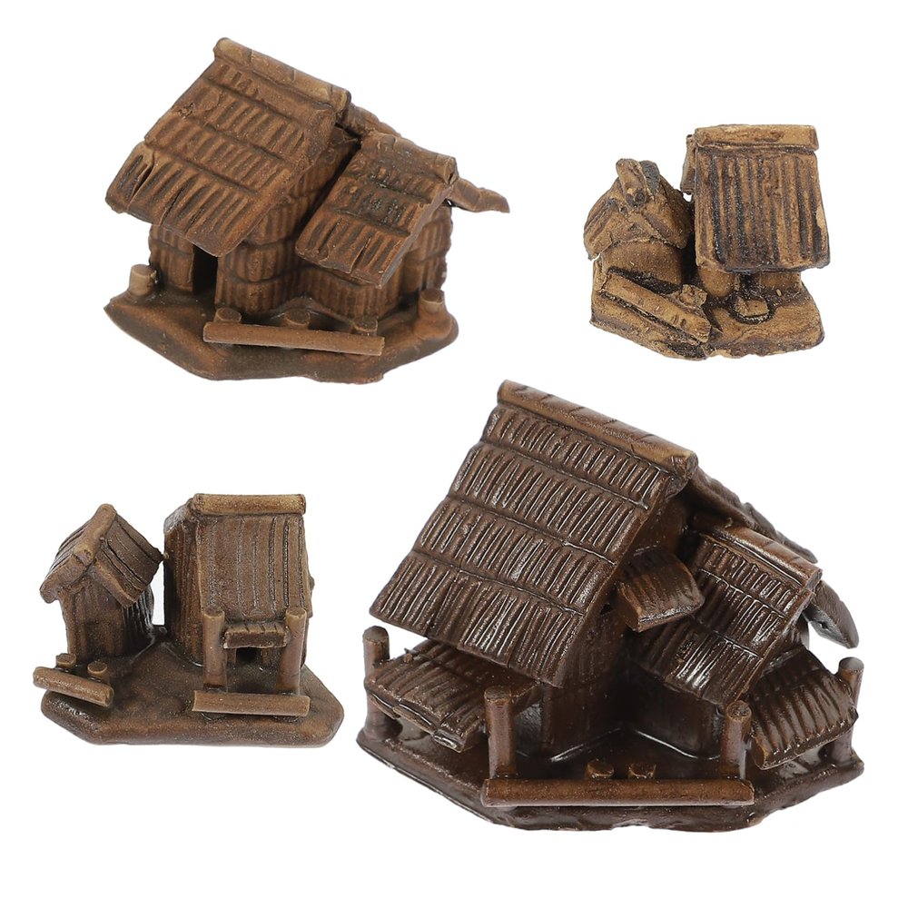 Vaguelly 4pcs Miniature Fairy House Decorations Tiny Landscape Ornaments for Home Office and Garden Versatile Bonsai Accessories for Terrariums and Micro Landscapes