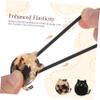 Angoily Funny Hair Ring Set of 2 Cat Design Hair Ring for Girls Cat Cat Products for Boys and Girls view 3