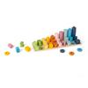 Bigjigs Toys 1-10 Wooden Counting Board - 78 Piece All-in-One Number Sorter, Shape Matcher & Stacking Toy, Numbers & Maths Games, Early Learning Resources for Children, 2+ Years view 2