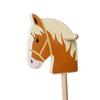 Bigjigs Toys Wooden Hobby Horse - Ride On Stick Horses, Pretend Play Pony, Gifts for Toddlers, Sustainably Made with Eco Friendly Wood, Age 18+ Months view 2