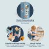 Bigjigs Toys Arctic Tower Puzzle - 9 Piece Wooden Stacking Toy & Shape Sorter, Animal Building Blocks Activity, Made from Sustainable Wood & Silicone, Baby Toddler Montessori Toys, for 1 Year Old + view 4