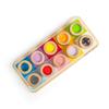 Bigjigs Toys Rainbow Sensory Board - 10 Piece Wooden Touch & Match Tray, Shape Sorter with Different Textures, Montessori Play, Fun & Educational Kids Toy, Baby & Toddler Gifts, Age 1+ Years view 3