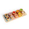 Bigjigs Toys Rainbow Sensory Board - 10 Piece Wooden Touch & Match Tray, Shape Sorter with Different Textures, Montessori Play, Fun & Educational Kids Toy, Baby & Toddler Gifts, Age 1+ Years view 4