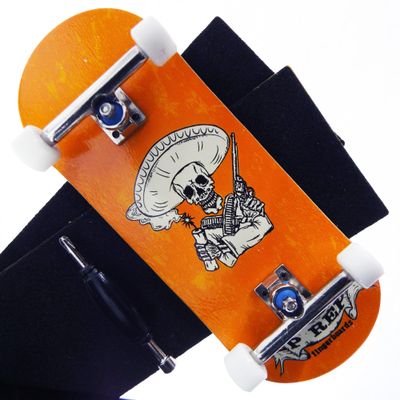 P-REP V2 Pro Performance Complete Wooden Fingerboard kit with Urethane Wheels and Bushings 34mm - Bandito