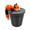 Articulating Fox Fidget Animal with Trash Can - 3D Printed Articulated Joints ADHD, Autism, Relief Anxiety (Fox) view 3