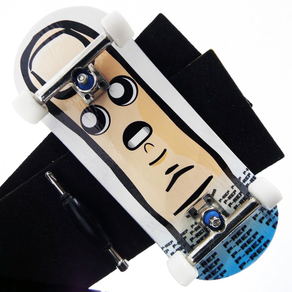 P-REP V2 Pro Performance Complete Wooden Fingerboard kit with Urethane Wheels and Bushings 34mm - Finn